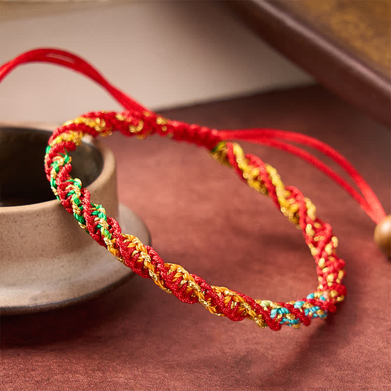 Buddha Stones Buntes Armband aus Kordel - image 2