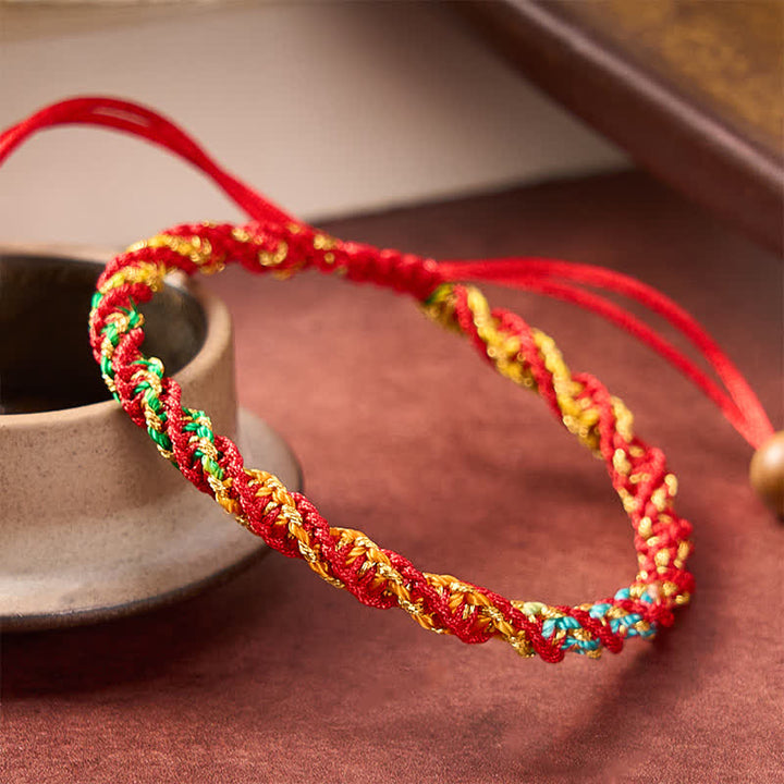 Buddha Stones Buntes Armband aus Kordel - image 2