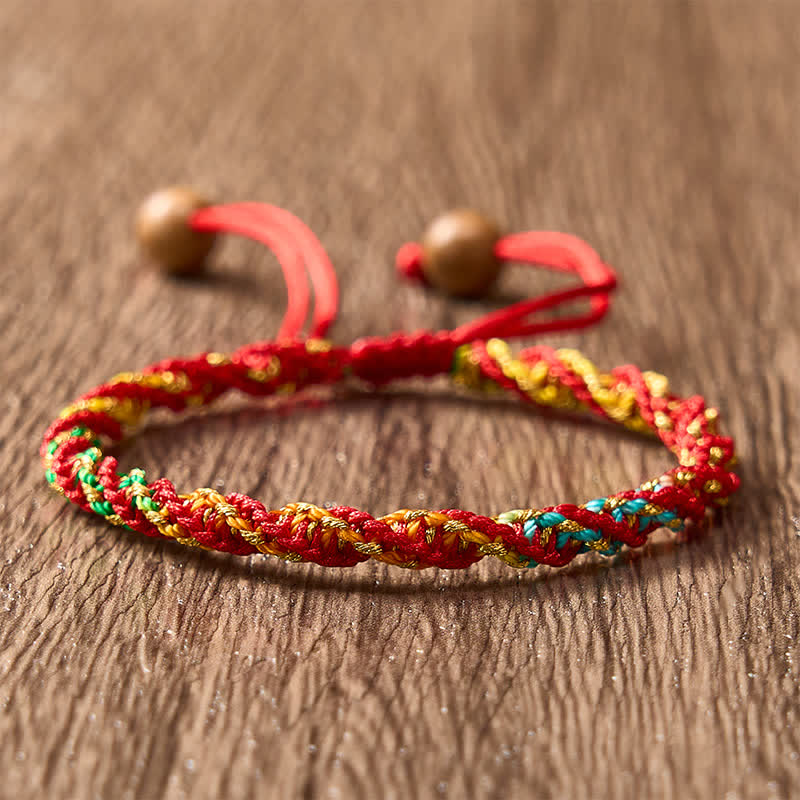 Buddha Stones Buntes Armband aus Kordel - image 1
