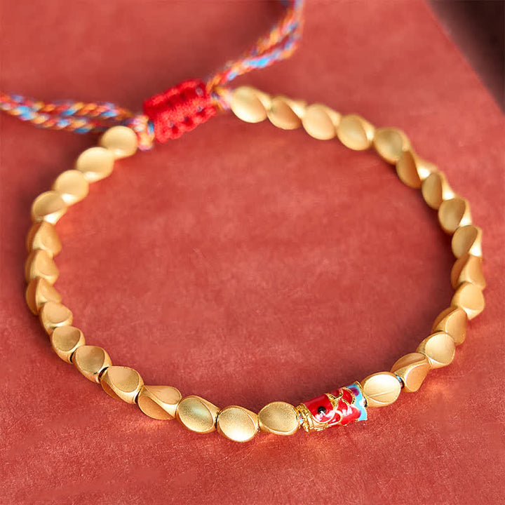 Buddha Stones Vintage-Armband aus Kupfer mit Koi-Karpfen-Motiv - image 7