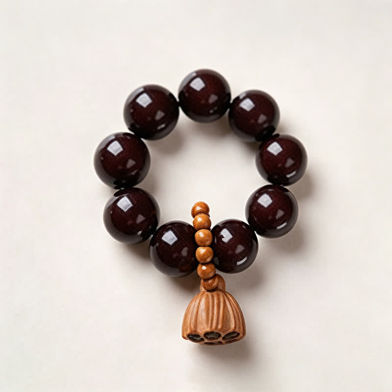 Buddha Stones Weiße Bodhi-Samen-Lotus-Schote, handpolierte, taktile Meditationsperlen, Dekorationen - Schwarz - Weiße Bodhi-Samen (Reinheit ♥ Klarheit) - image 17