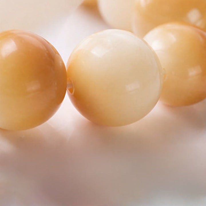 Buddha Stones Weiße Bodhi-Samen-Lotus-Schote, handpolierte, taktile Meditationsperlen, Dekorationen - image 7