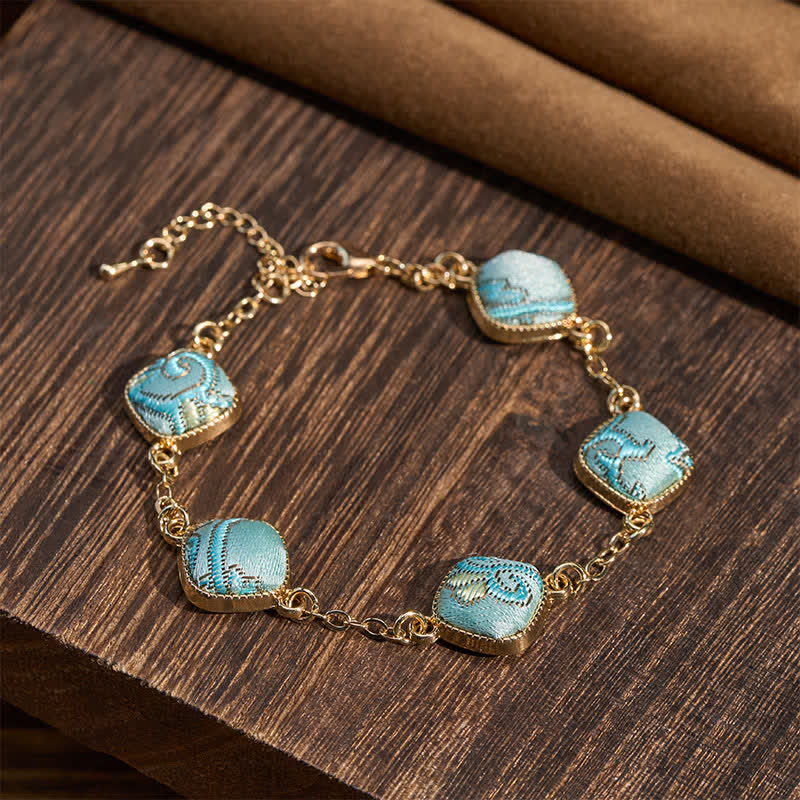 Buddha Stones Kupfernes Brokat-Armband im Vintage-Stil - image 2