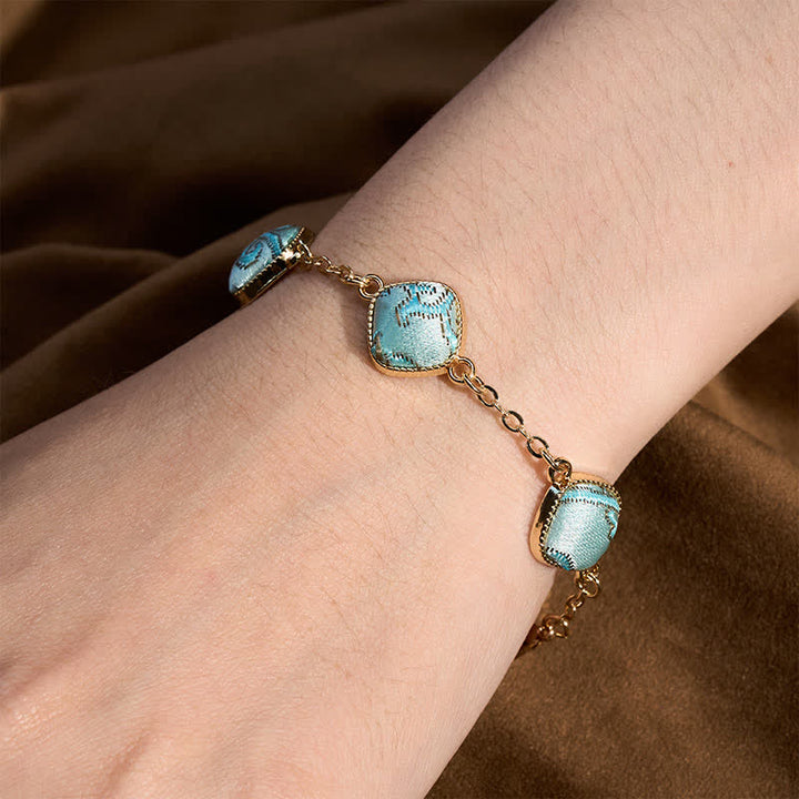 Buddha Stones Kupfernes Brokat-Armband im Vintage-Stil - image 4