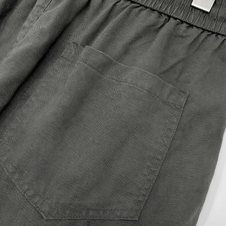 Buddha Stones Lässige, minimalistische Herren-Shorts mit Kordelzug und Taschen für den Sommer - image 6