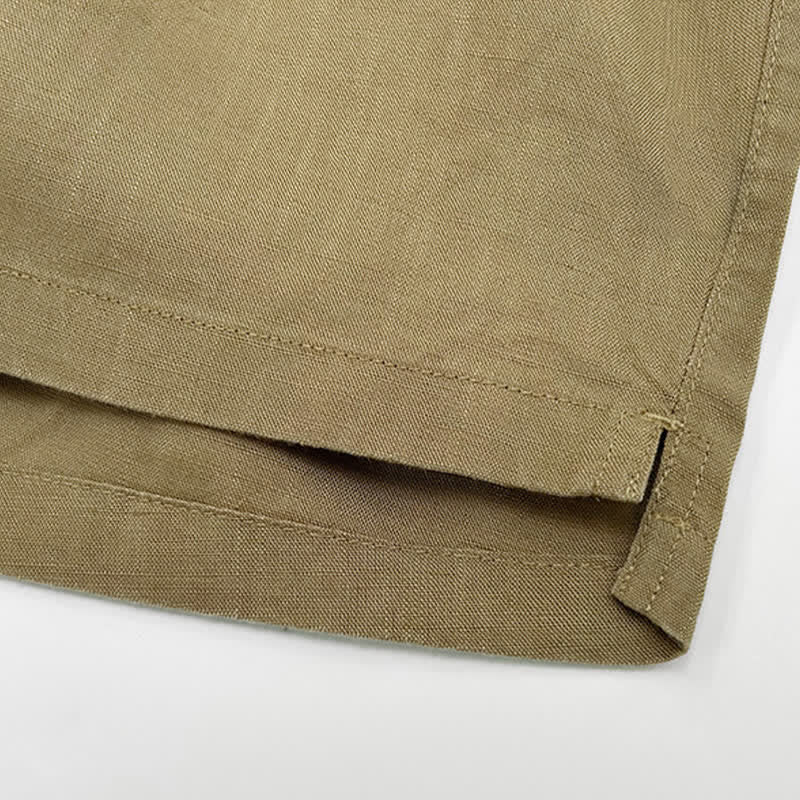 Buddha Stones Lässige, minimalistische Herren-Shorts mit Kordelzug und Taschen für den Sommer - image 3