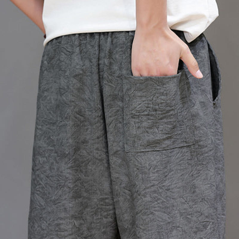 Buddha Stones Lässige Boho-Herrenshorts mit Kordelzug und Tasche - image 22