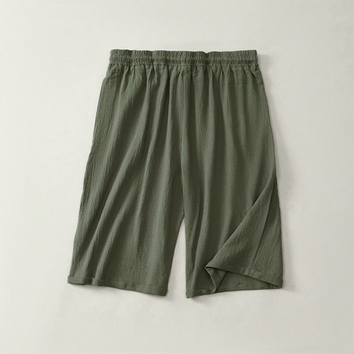 Buddha Stones Sommer-Freizeit-Bermuda-Shorts mit Kordelzug, einfarbig, Damen-Gerade-Bein-Hose mit Taschen - image 8