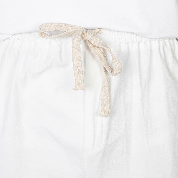 Buddha Stones Lässige, minimalistische Sommer-Halbhose mit Kordelzug, geradem Bein und Tasche - image 18