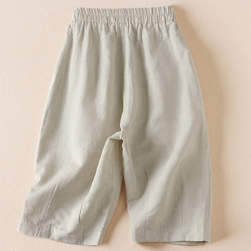 Buddha Stones Lässige, minimalistische Bermuda-Shorts für Damen mit Taschen – ideal für den Sommer - image 1