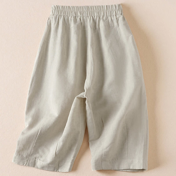 Buddha Stones Lässige, minimalistische Bermuda-Shorts für Damen mit Taschen – ideal für den Sommer - image 1