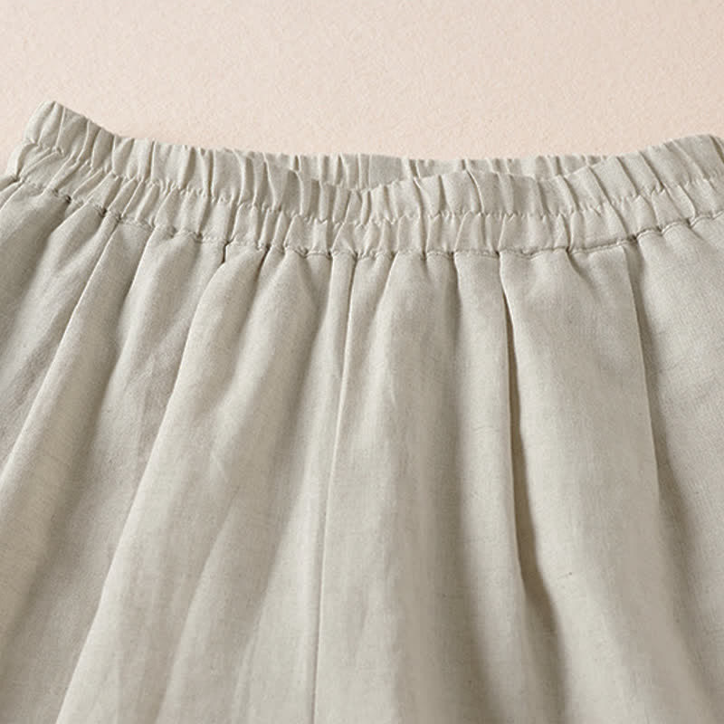 Buddha Stones Lässige, minimalistische Bermuda-Shorts für Damen mit Taschen – ideal für den Sommer - image 2