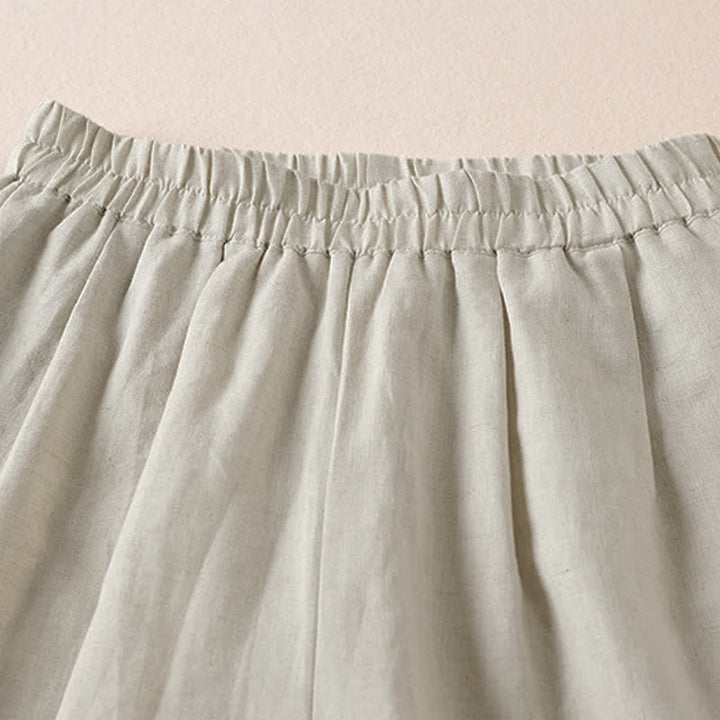 Buddha Stones Lässige, minimalistische Bermuda-Shorts für Damen mit Taschen – ideal für den Sommer - image 2