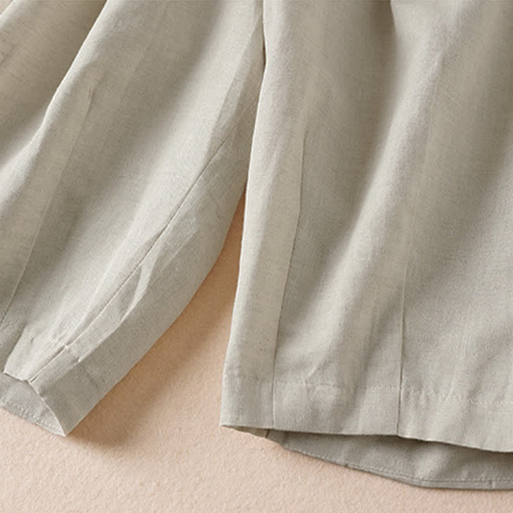 Buddha Stones Lässige, minimalistische Bermuda-Shorts für Damen mit Taschen – ideal für den Sommer - image 4