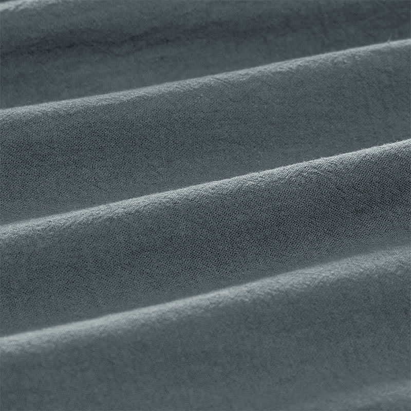 Buddha Stones Damenhose aus Baumwoll-Leinen-Mischgewebe mit minimalistischem Kontrastbesatz, elastischem Bund und Taschen - image 4
