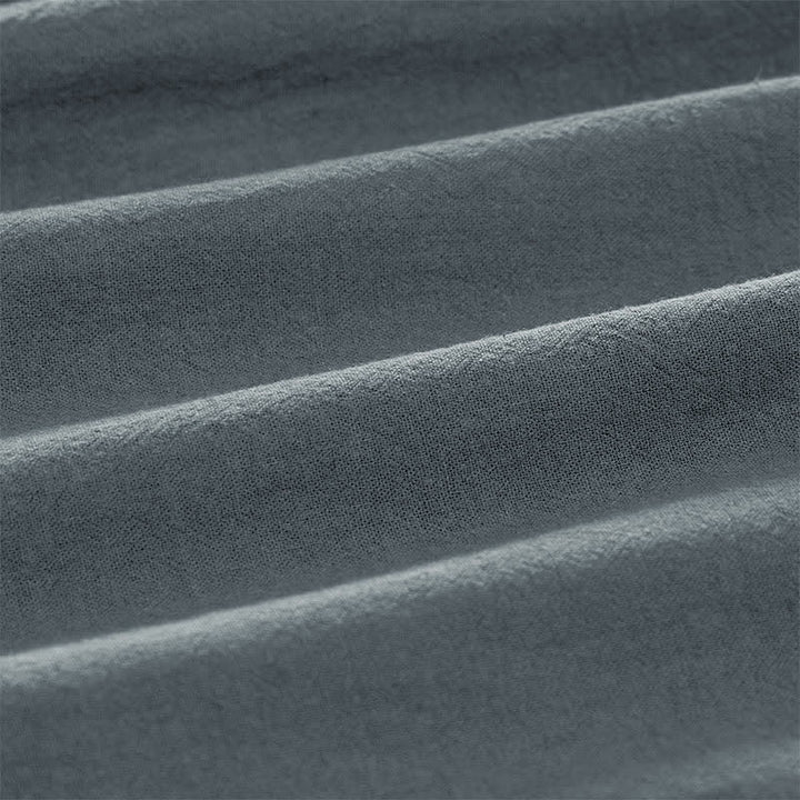 Buddha Stones Damenhose aus Baumwoll-Leinen-Mischgewebe mit minimalistischem Kontrastbesatz, elastischem Bund und Taschen - image 4