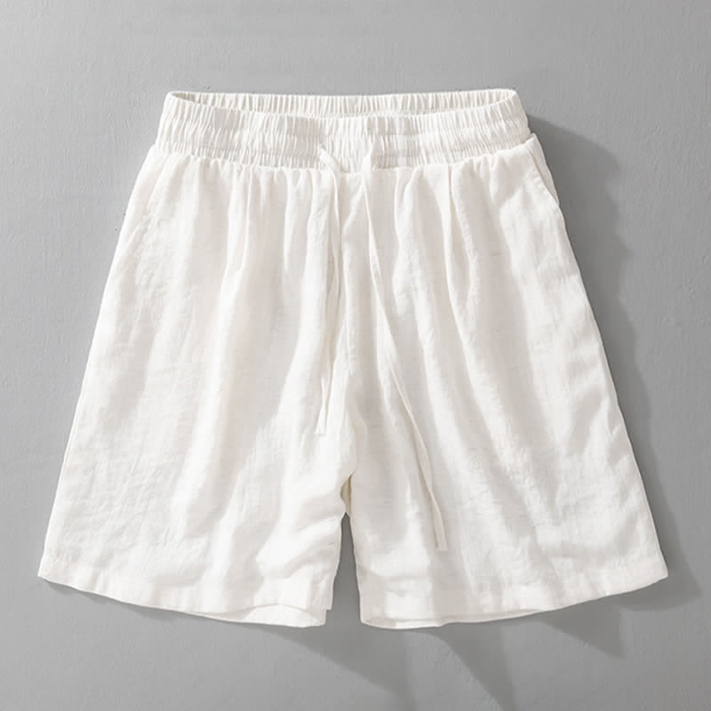 Buddha Stones Lässige, minimalistische Herren-Shorts mit Kordelzug und Tasche für den Sommer. - image 7