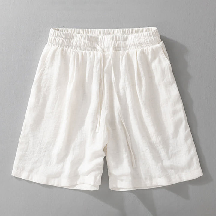 Buddha Stones Lässige, minimalistische Herren-Shorts mit Kordelzug und Tasche für den Sommer. - image 7