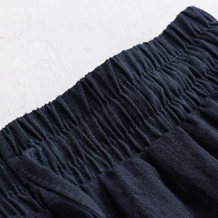 Buddha Stones Lässige, minimalistische Herren-Shorts mit Kordelzug und Tasche für den Sommer. - image 4