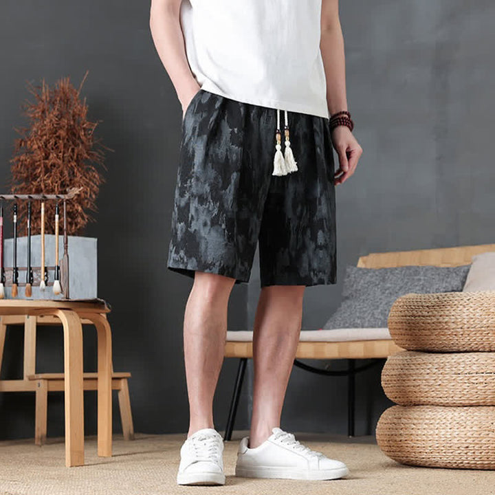 Buddha Stones Lässige, minimalistische Herren-Shorts mit Kordelzug und Tasche für den Sommer. - image 17