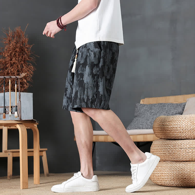 Buddha Stones Lässige, minimalistische Herren-Shorts mit Kordelzug und Tasche für den Sommer. - image 18