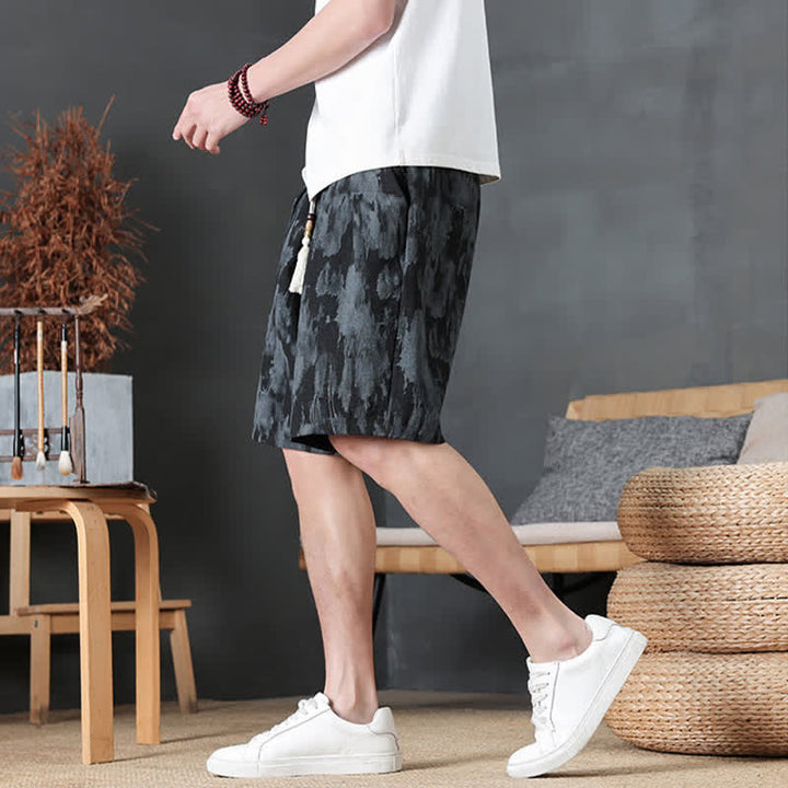 Buddha Stones Lässige, minimalistische Herren-Shorts mit Kordelzug und Tasche für den Sommer. - image 18