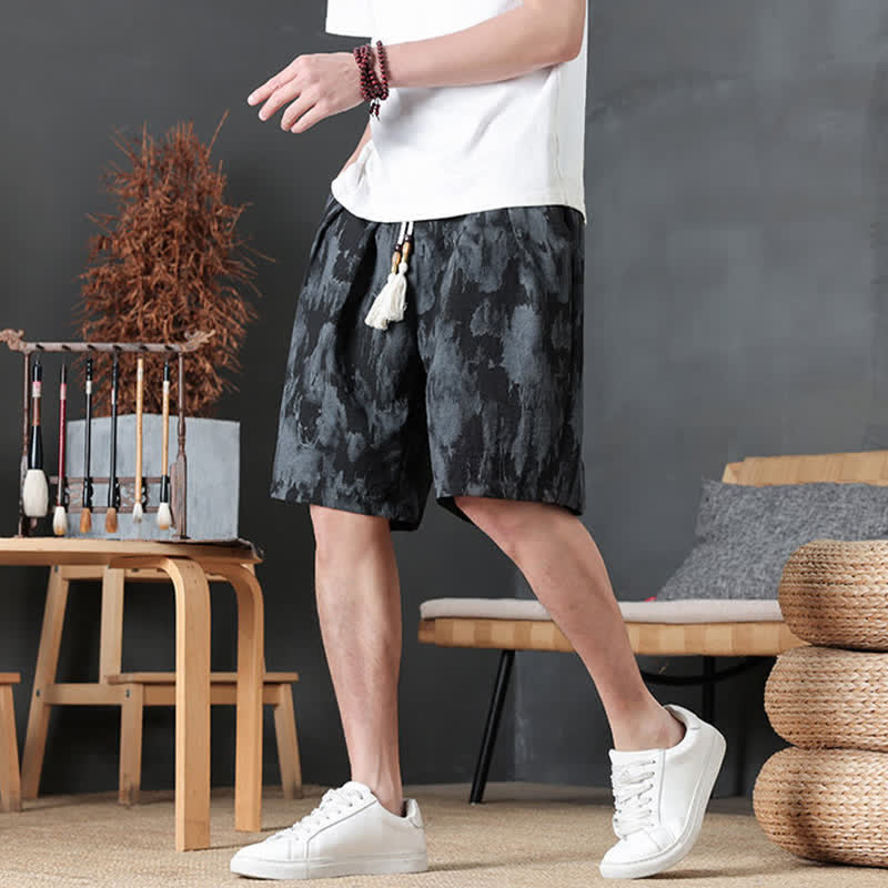 Buddha Stones Lässige, minimalistische Herren-Shorts mit Kordelzug und Tasche für den Sommer. - image 20