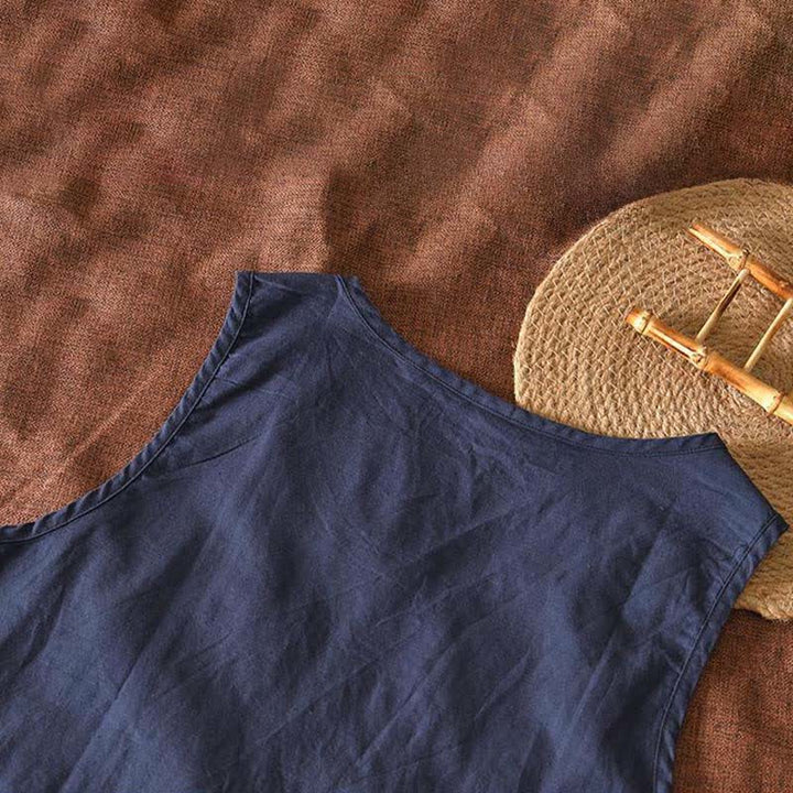 Buddha Stones Lässiges, minimalistisches Sommer-Tanktop für Herren, ärmellos, mit aufgesetzter Tasche - image 2