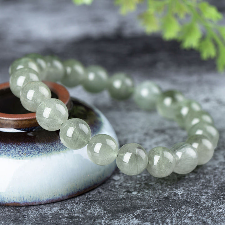 Armband mit Buddha Stonesn, natürlichem grünen Kristall, Segen, Reichtum - image 6