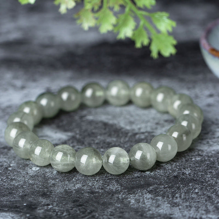 Armband mit Buddha Stonesn, natürlichem grünen Kristall, Segen, Reichtum - image 5