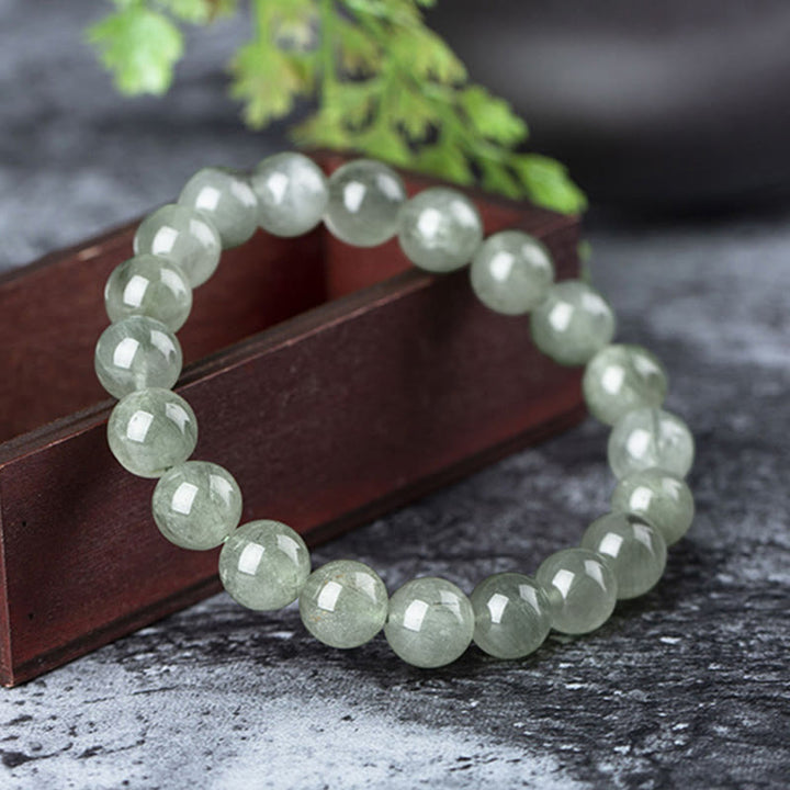 Armband mit Buddha Stonesn, natürlichem grünen Kristall, Segen, Reichtum - image 2