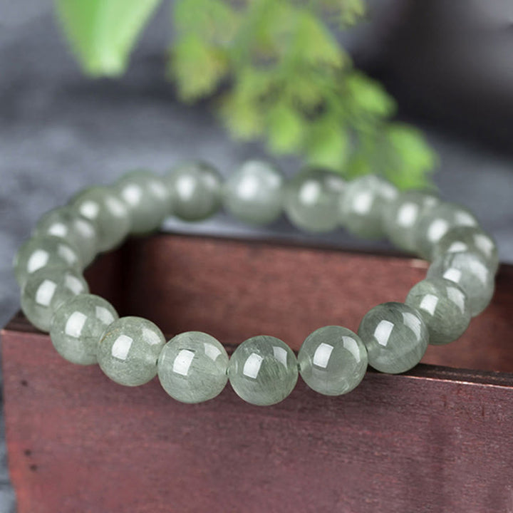 Armband mit Buddha Stonesn, natürlichem grünen Kristall, Segen, Reichtum - image 4