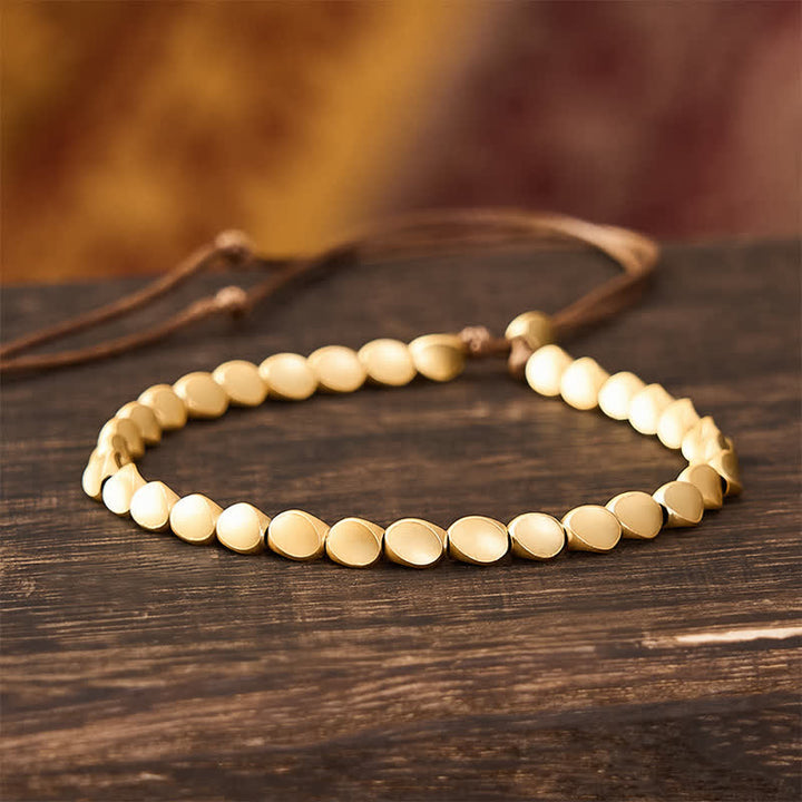 Buddha Stones Kupferarmband mit unregelmäßig geformten Perlen - 7,9 Zoll (20 cm) - image 0