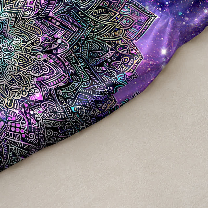 Buddha Stones Lässiges, ärmelloses Midikleid für Damen mit kosmischem Mandala-Galaxie-Muster und Taschen - image 2