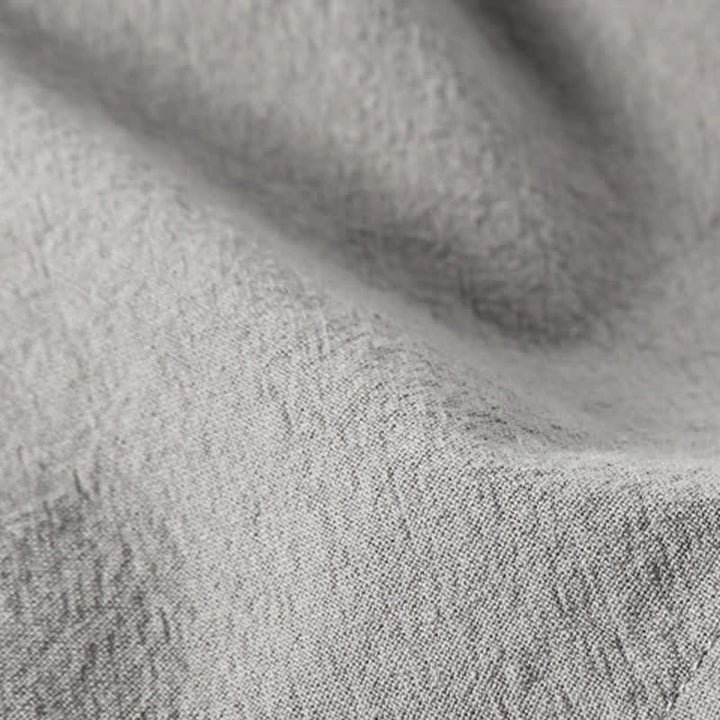 Buddha Stones Lässige, minimalistische Sommer-Shorts für Herren aus Baumwoll-Leinen-Mischgewebe mit Kordelzug und Taschen - image 3