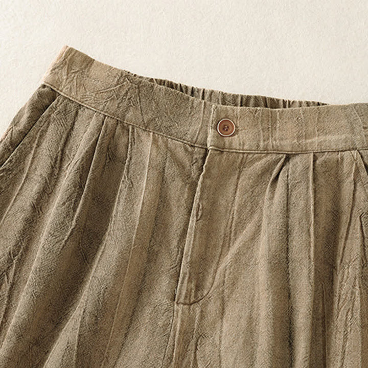 Buddha Stones Lässige, minimalistische Damen-Shorts mit Tasche für den Sommer - image 5