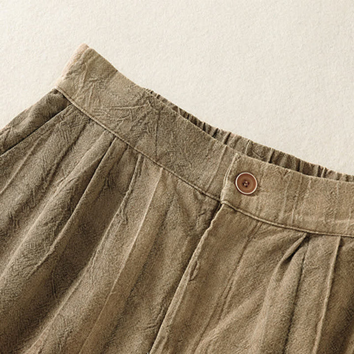 Buddha Stones Lässige, minimalistische Damen-Shorts mit Tasche für den Sommer - image 2