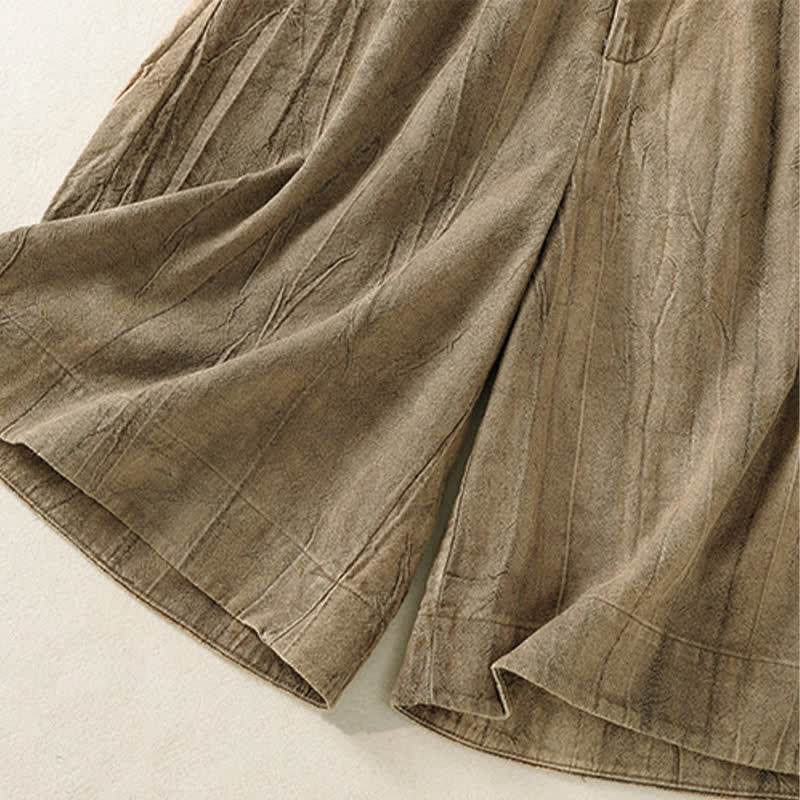 Buddha Stones Lässige, minimalistische Damen-Shorts mit Tasche für den Sommer - image 7