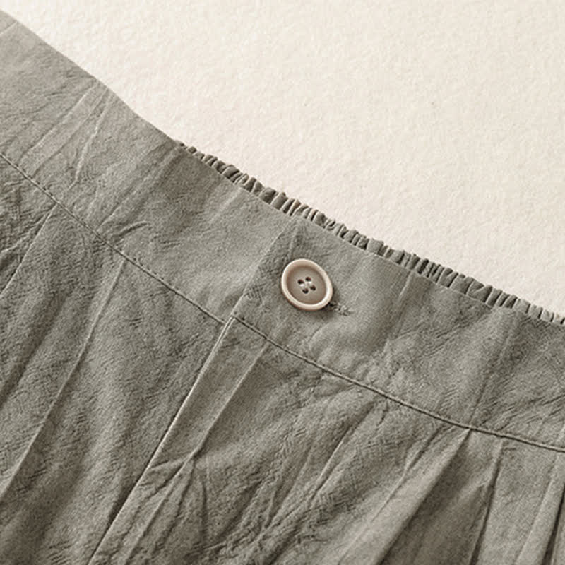 Buddha Stones Lässige, minimalistische Damen-Shorts mit Tasche für den Sommer - image 12