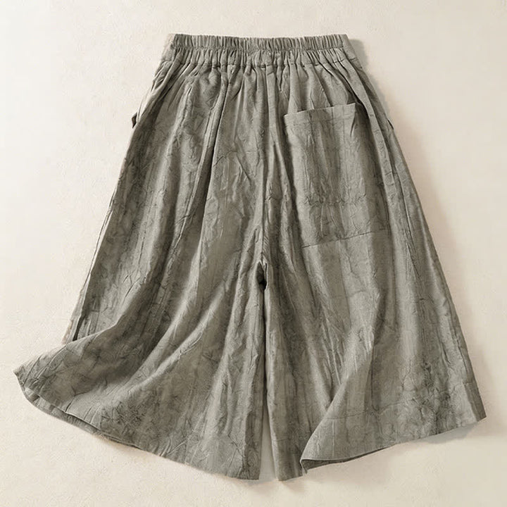 Buddha Stones Lässige, minimalistische Damen-Shorts mit Tasche für den Sommer - image 11