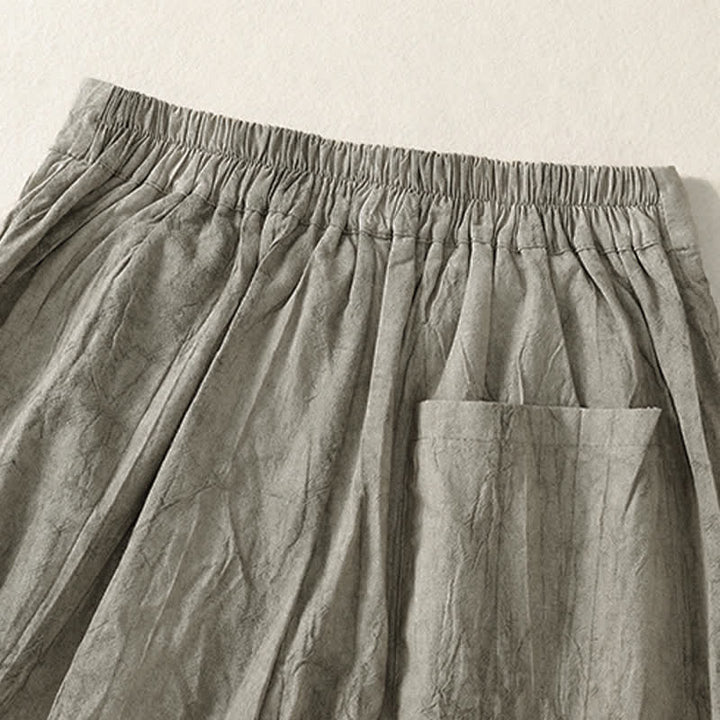 Buddha Stones Lässige, minimalistische Damen-Shorts mit Tasche für den Sommer - image 14