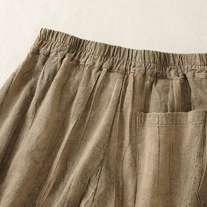 Buddha Stones Lässige, minimalistische Damen-Shorts mit Tasche für den Sommer - image 8