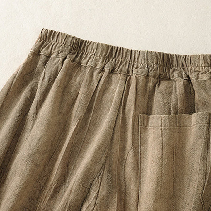 Buddha Stones Lässige, minimalistische Damen-Shorts mit Tasche für den Sommer - image 8