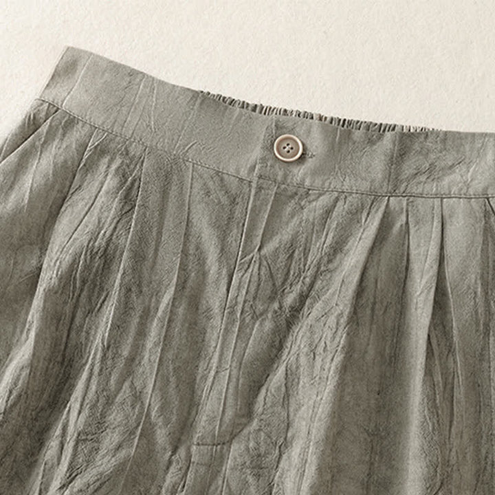 Buddha Stones Lässige, minimalistische Damen-Shorts mit Tasche für den Sommer - image 13