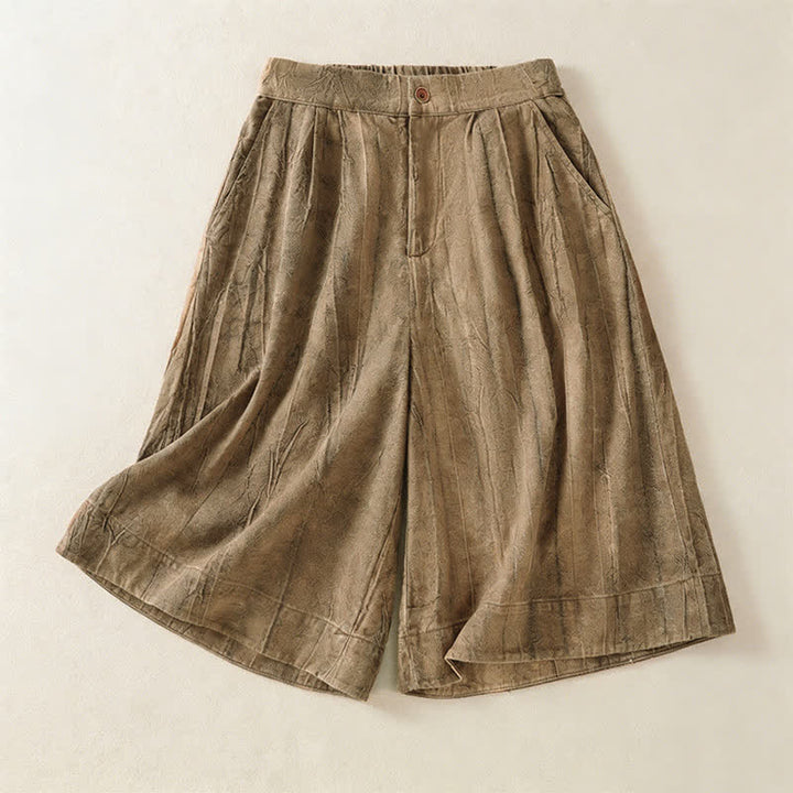 Buddha Stones Lässige, minimalistische Damen-Shorts mit Tasche für den Sommer - BurlyWood - US8-10, UK/AU12-14, EU40-42 (2XL) - image 0