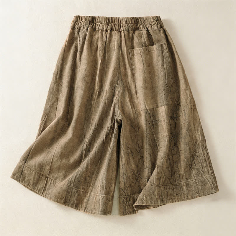 Buddha Stones Lässige, minimalistische Damen-Shorts mit Tasche für den Sommer - image 1