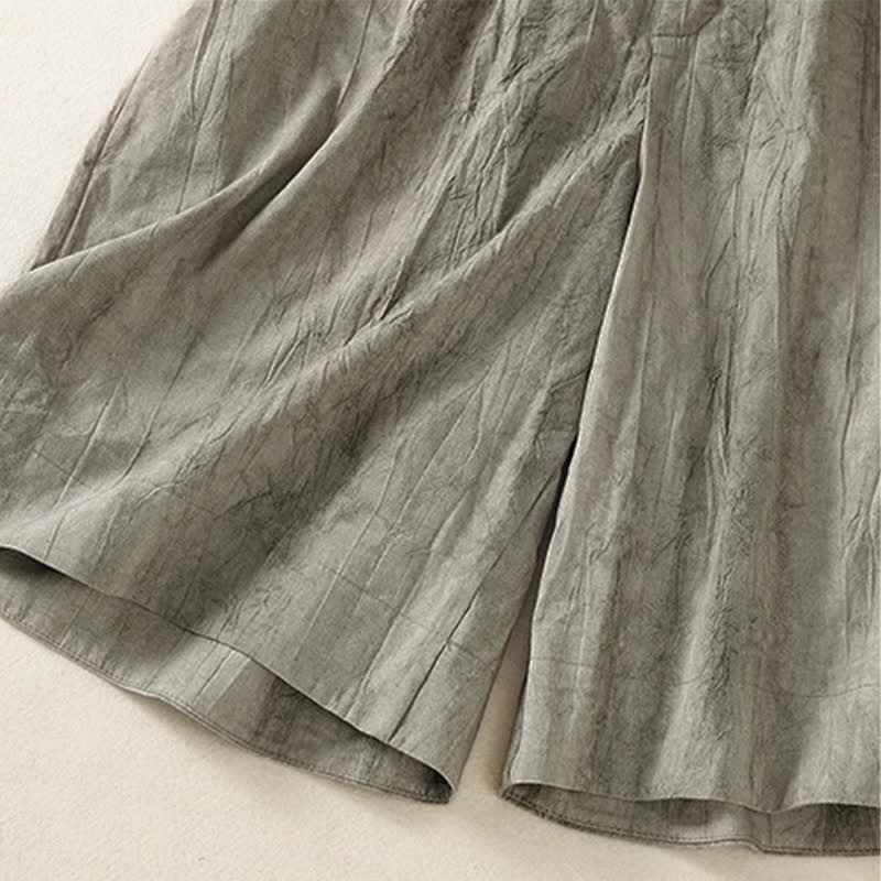 Buddha Stones Lässige, minimalistische Damen-Shorts mit Tasche für den Sommer - image 16