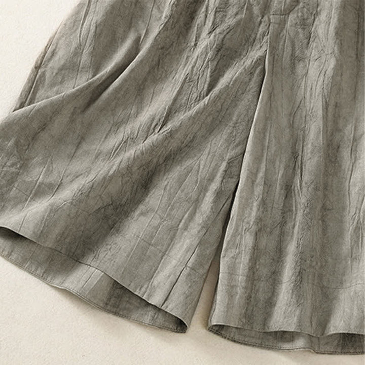 Buddha Stones Lässige, minimalistische Damen-Shorts mit Tasche für den Sommer - image 16
