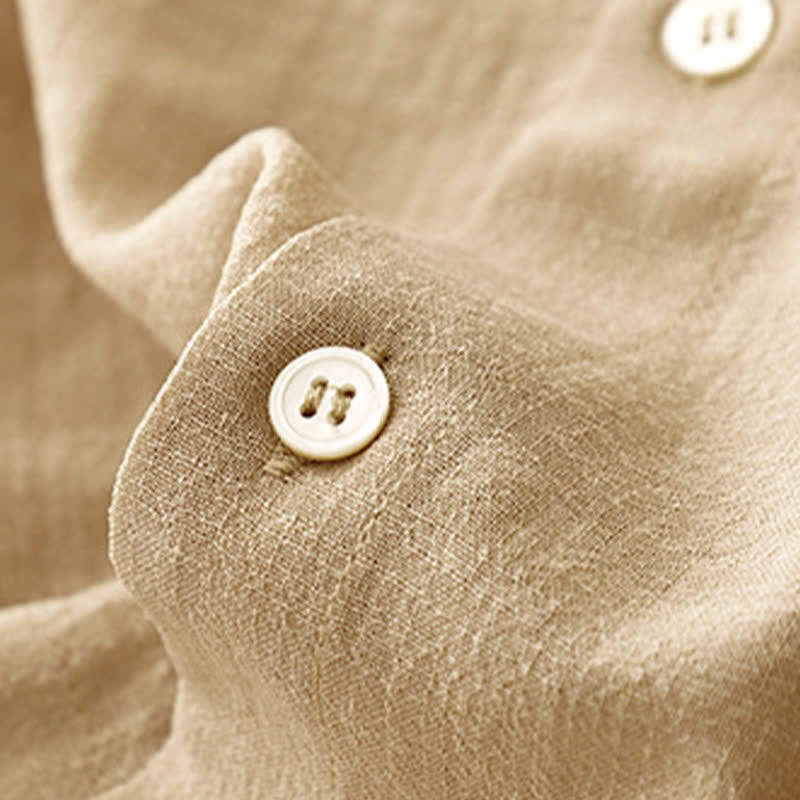 Buddha Stones Lässiges, minimalistisches Tanktop mit Knopfleiste für Damen – ärmellos - image 5