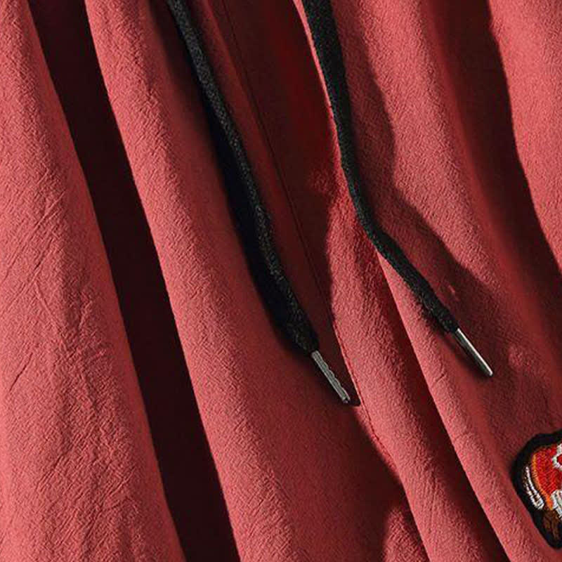 Buddha Stones Sommerliche Tang Style Caprihose mit Koi-Fisch-Motiv, Kordelzug, Herren-Haremshose mit Tasche - image 4